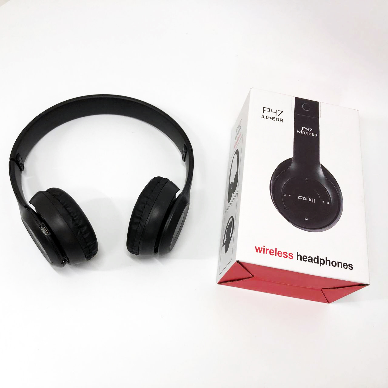 Беспроводные наушники Bluetooth Wireless Headset P47 Black Гарнитура для ПК, телефона с микрофоном