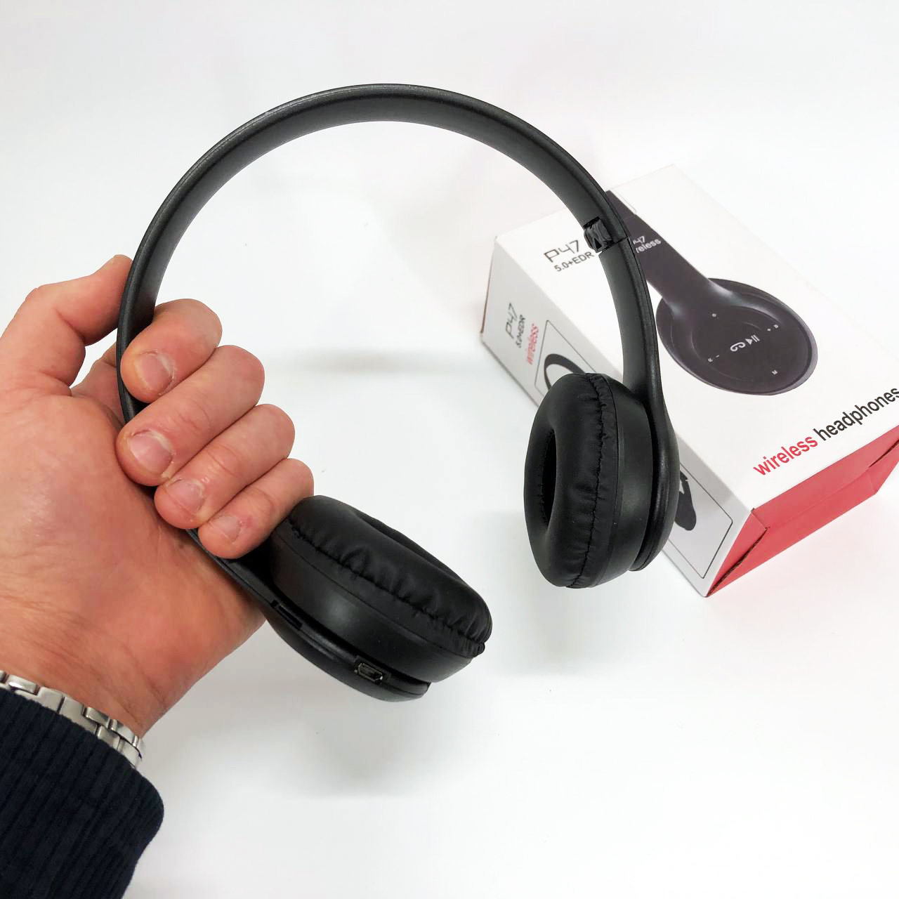 Беспроводные наушники Bluetooth Wireless Headset P47 Black Гарнитура для ПК, телефона с микрофоном