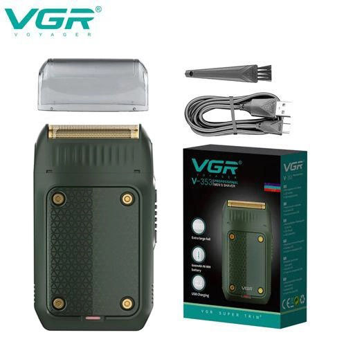 Электробритва портативная VGR V-353 профессиональная бритва шейвер для бритья триммер. Цвет: зеленый