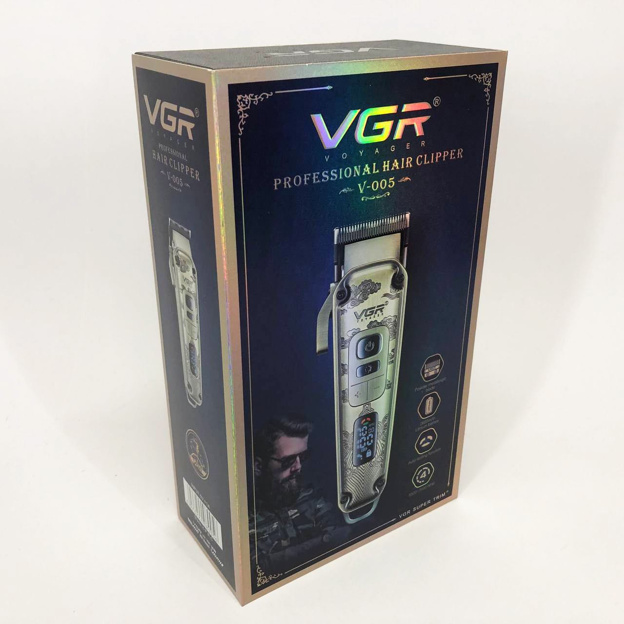 Машинка для стрижки волос триммер для бороды VGR V-005, Окантовочная машинка, Подстригательная машинка