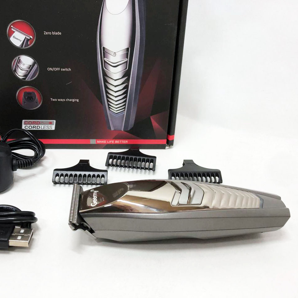 Машинка для стрижки GEMEI GM-6141, подстригательная машинка, профессиональная электробритва