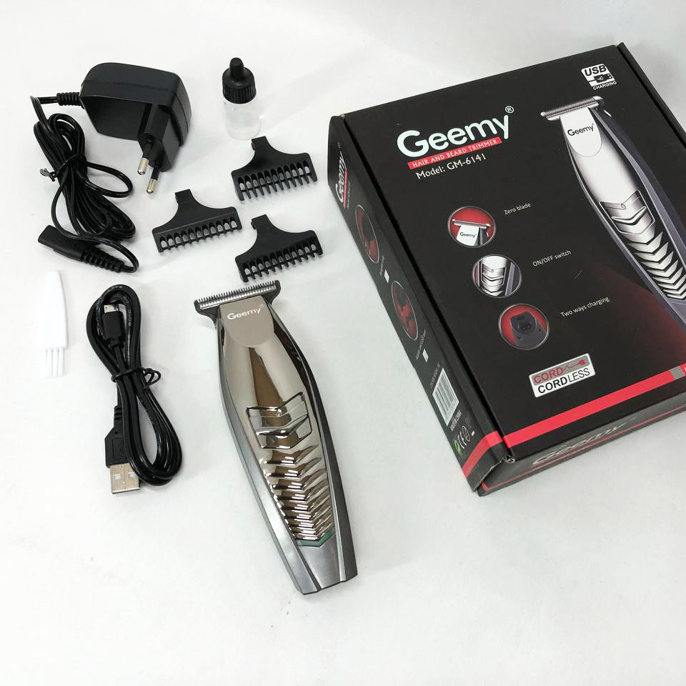 Машинка для стрижки GEMEI GM-6141, подстригательная машинка, профессиональная электробритва