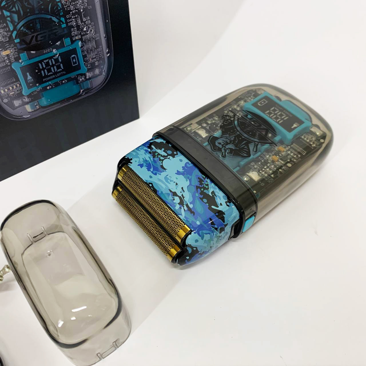 Аккумуляторная мужская электробритва VGR V-352 для бритья бороды и усов шейвер для идеальной гладкости