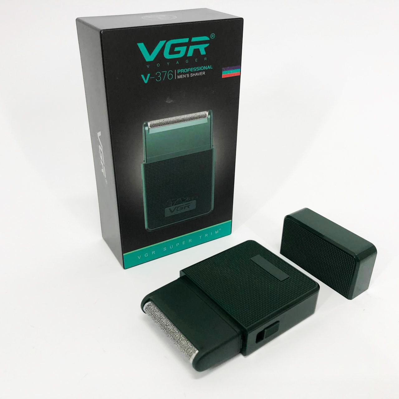Электробритва VGR V-376 GREEN шейвер, Профессиональный шейвер-электробритва, Портативная бритва