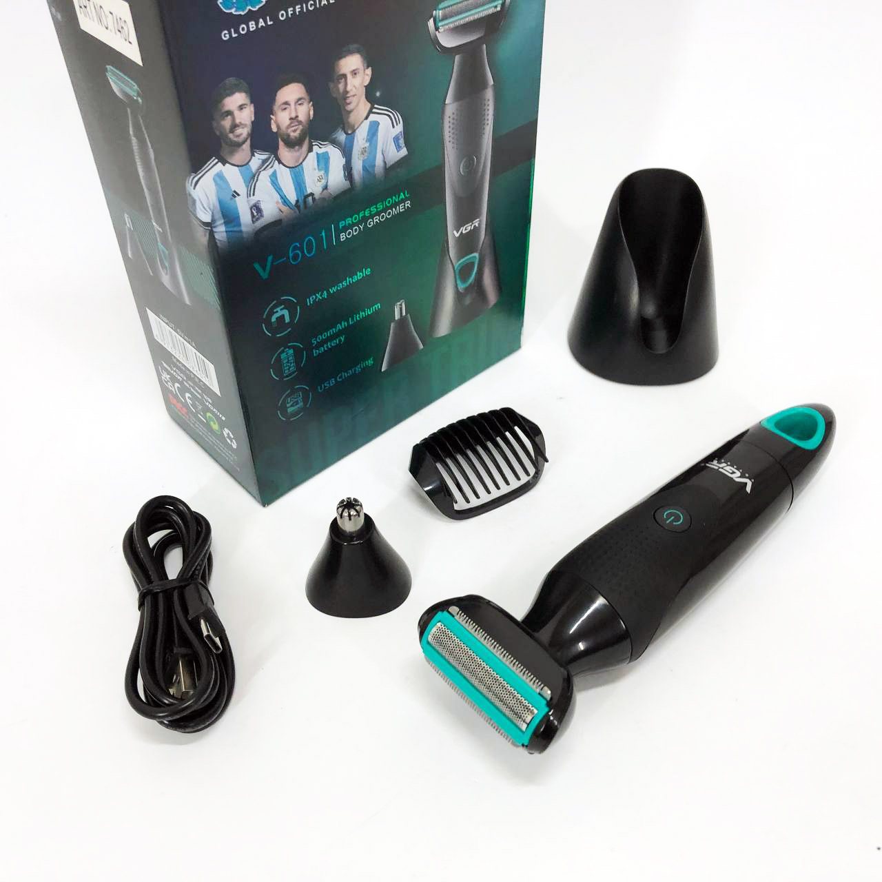 Акумуляторна электробритва для стрижки VGR V-601 от USB бритва электрическая с насадками профессиональная