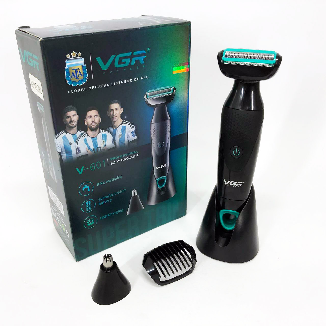 Акумуляторна электробритва для стрижки VGR V-601 от USB бритва электрическая с насадками профессиональная