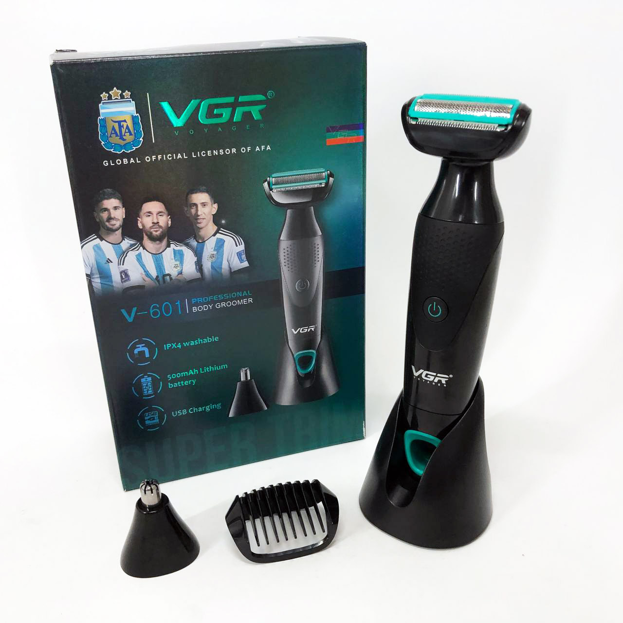 Акумуляторна электробритва для стрижки VGR V-601 от USB бритва электрическая с насадками профессиональная