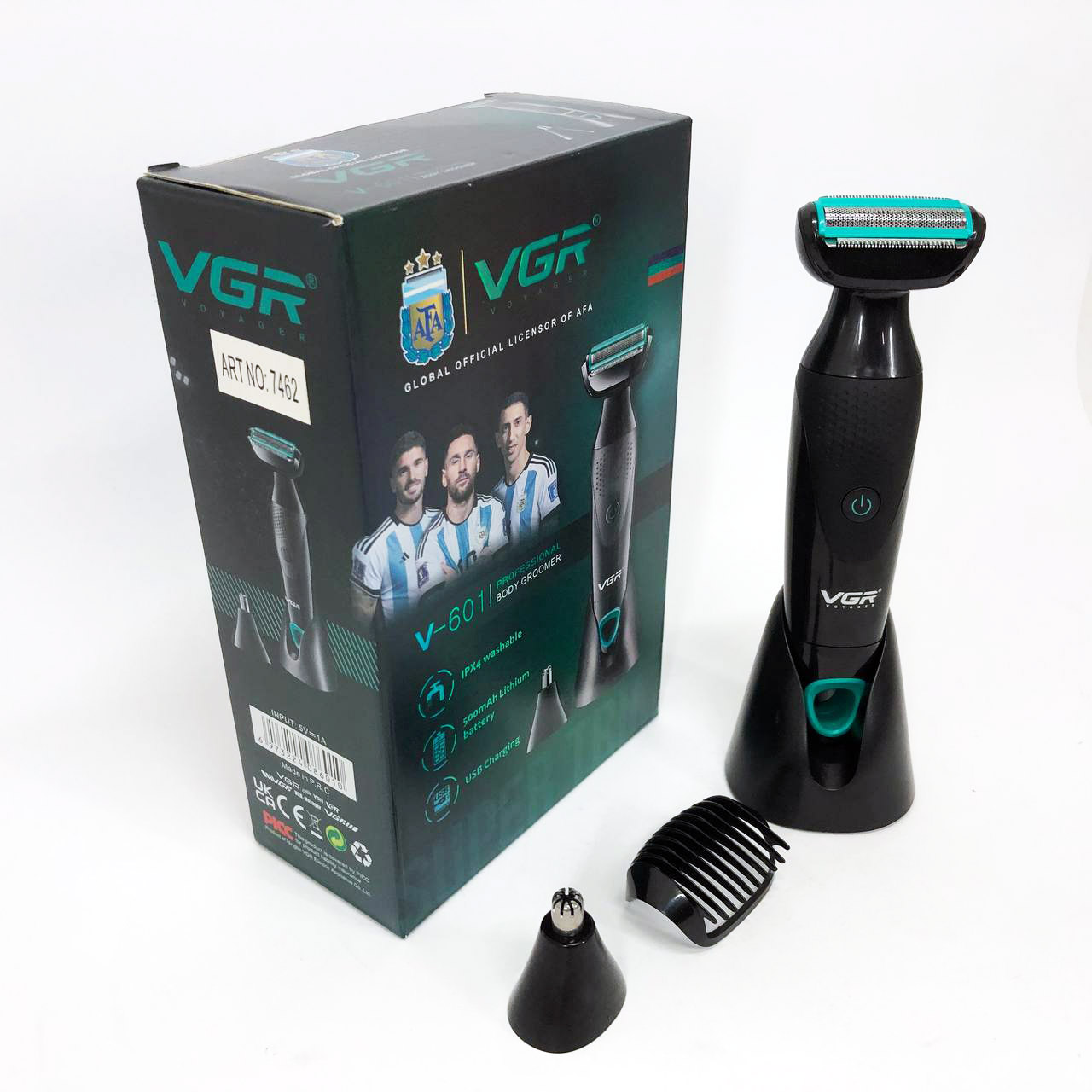 Акумуляторна электробритва для стрижки VGR V-601 от USB бритва электрическая с насадками профессиональная