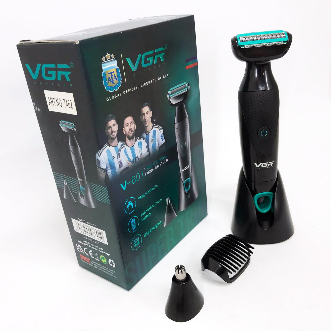 Акумуляторна электробритва для стрижки VGR V-601 от USB бритва электрическая с насадками профессиональная