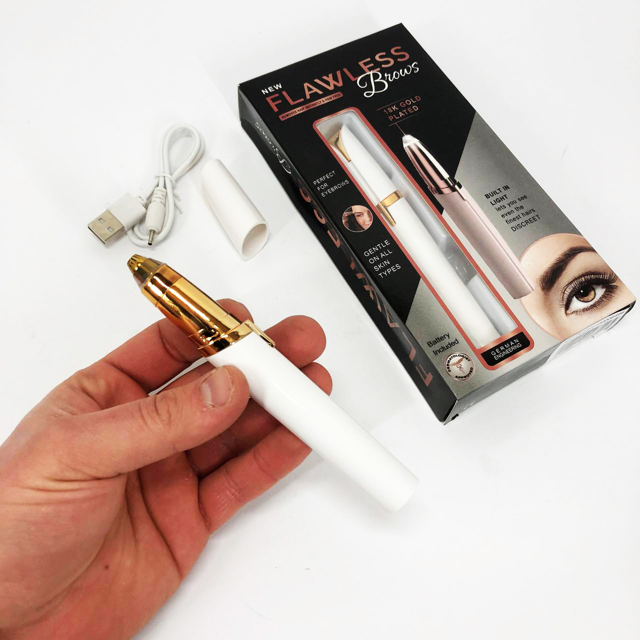 Женский триммер эпилятор для бровей Finishing Touch Flawless Brows