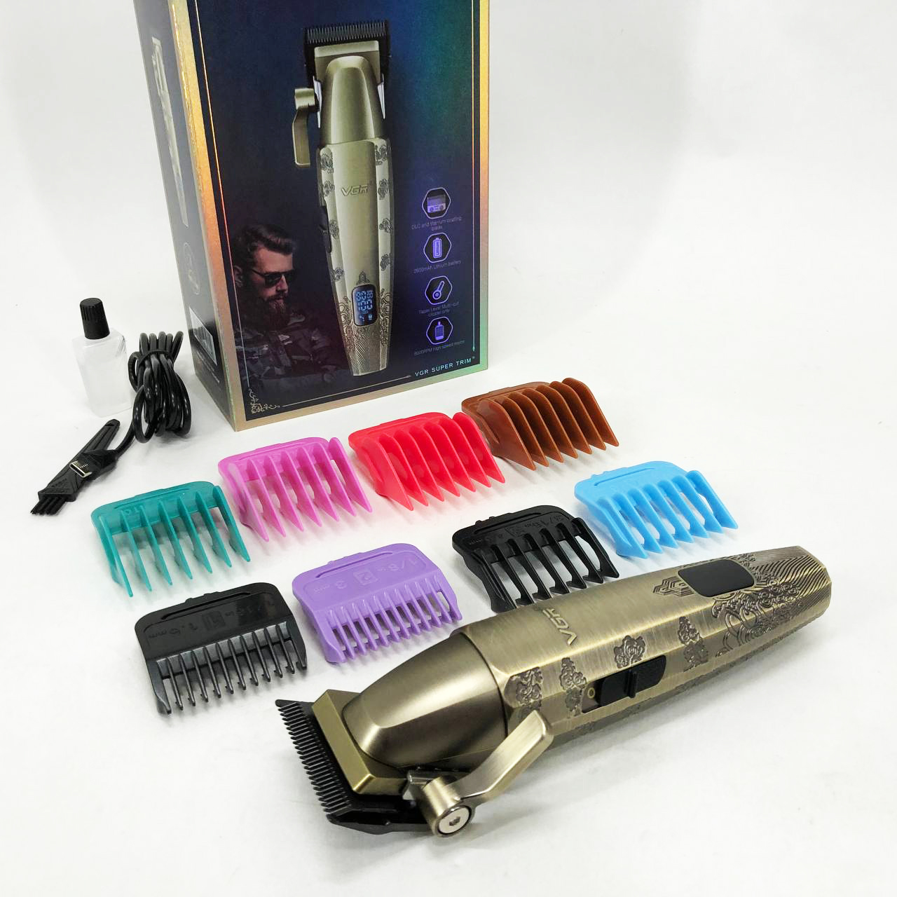 Аккумуляторная машинка для стрижки VGR V-036