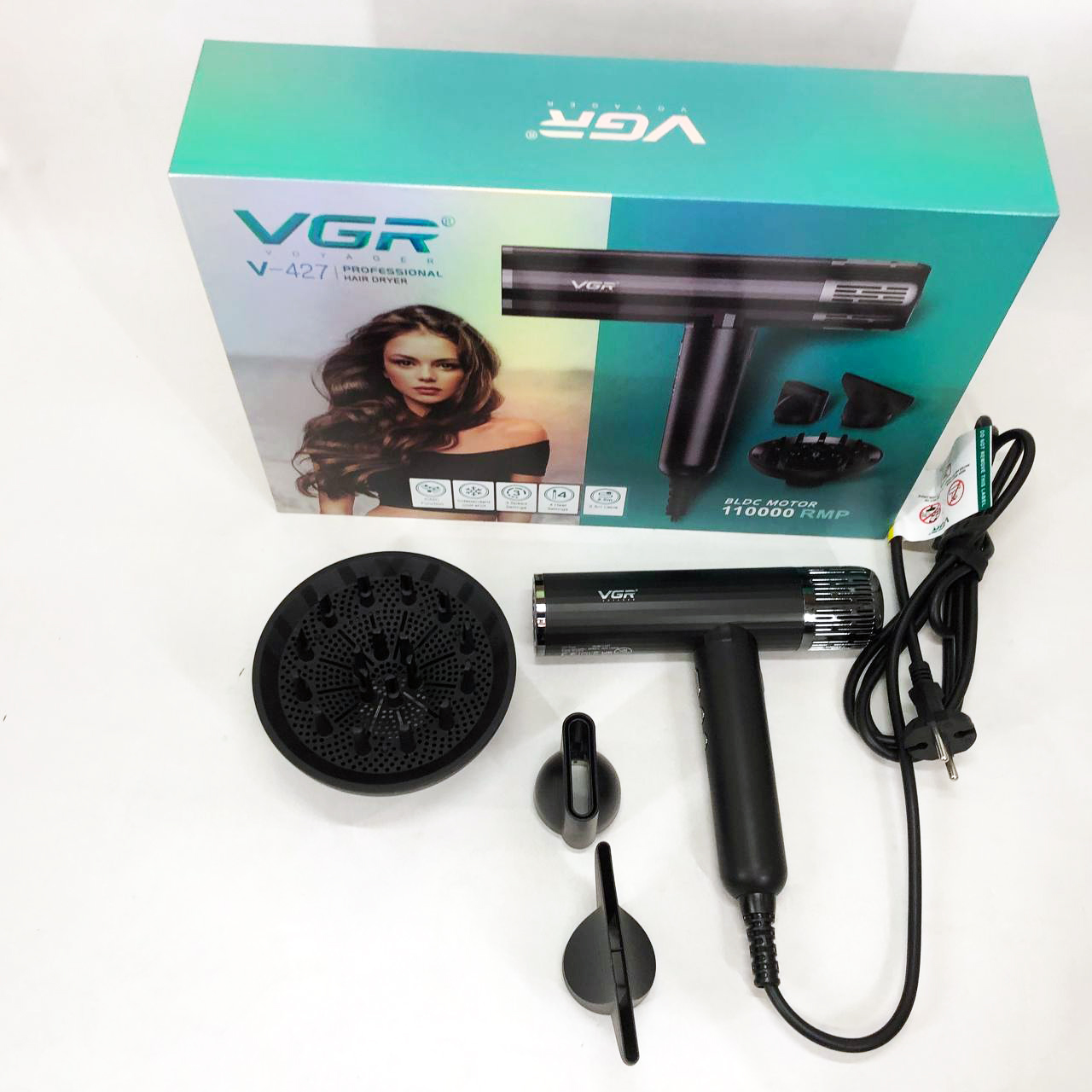 Профессиональный фен для волос VGR V-427 1900 Вт