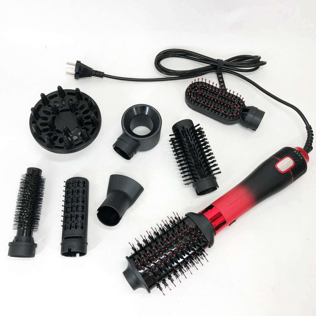 Фен-щетка стайлер VGR V-484 4 в 1. Цвет: красный