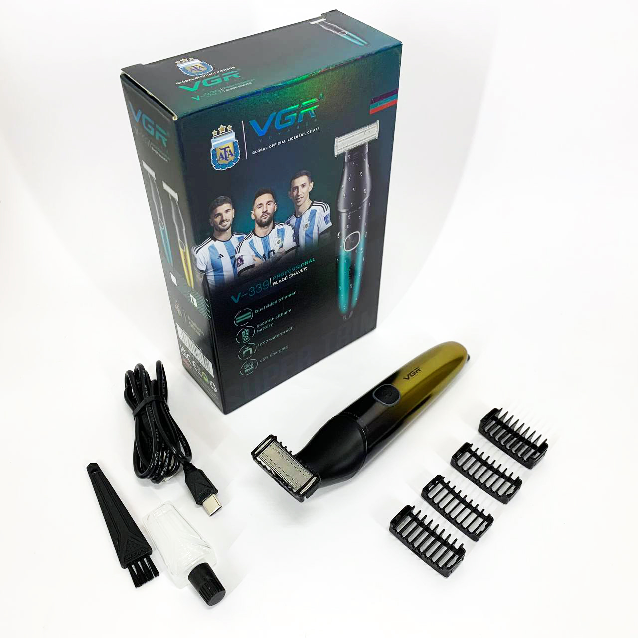 Бритва-триммер для стрижки бороды и усов VGR V-339 GOLD
