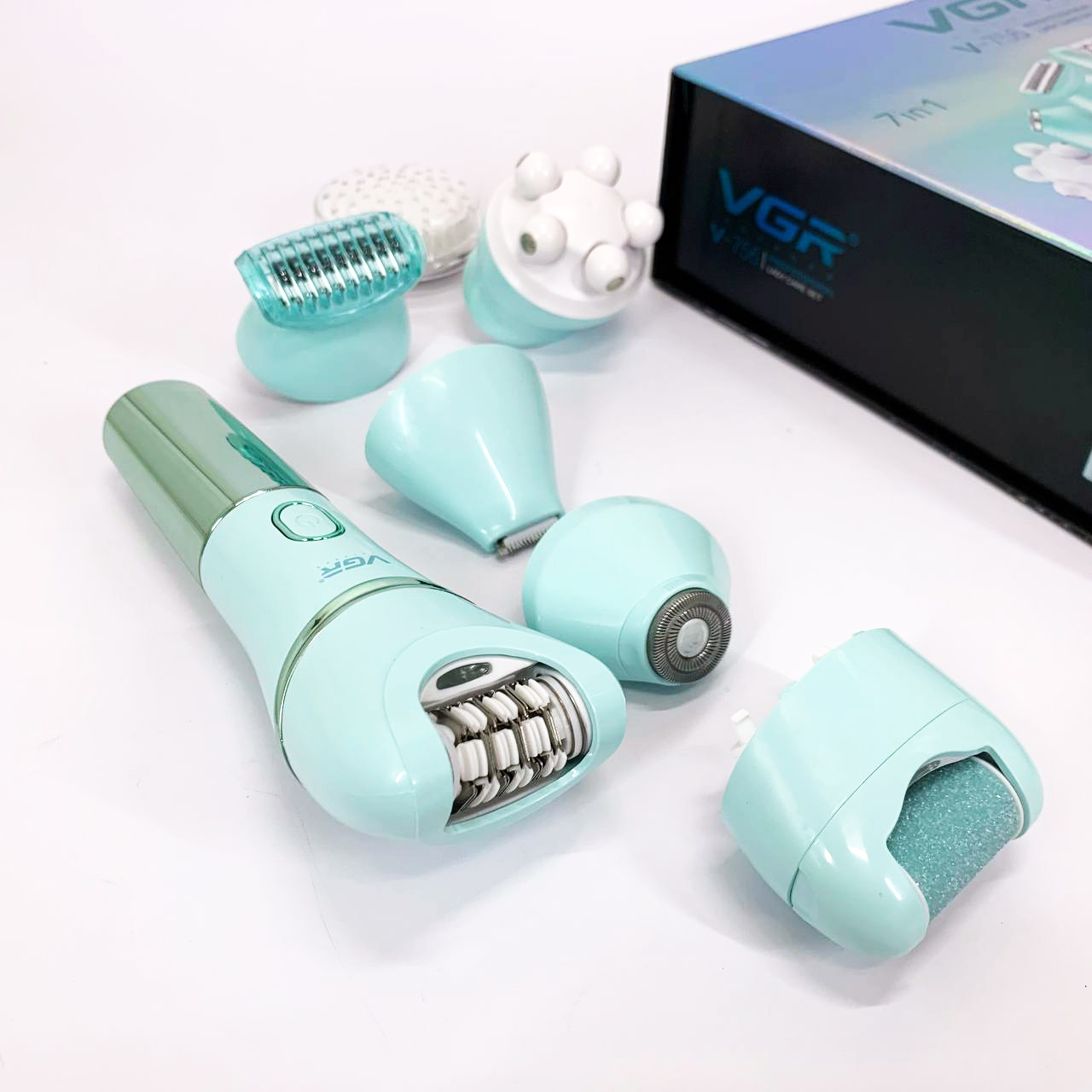 Эпилятор VGR V-756 GREEN 7 в 1