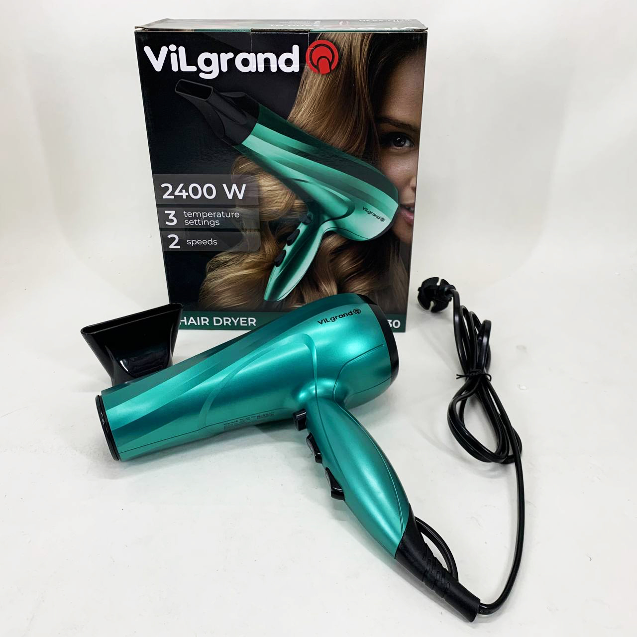Фен Vilgrand VHD-2430. Цвет: зеленый