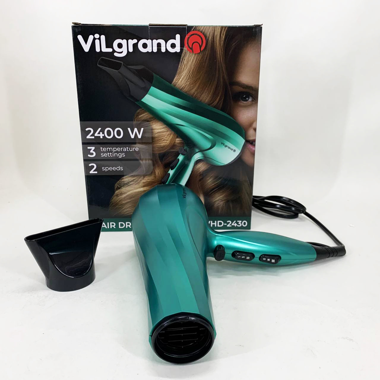 Фен Vilgrand VHD-2430. Цвет: зеленый