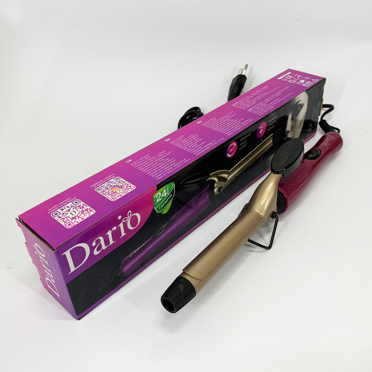 Щипцы для завивки волос DARIO DHC6519. Цвет: фиолетовый