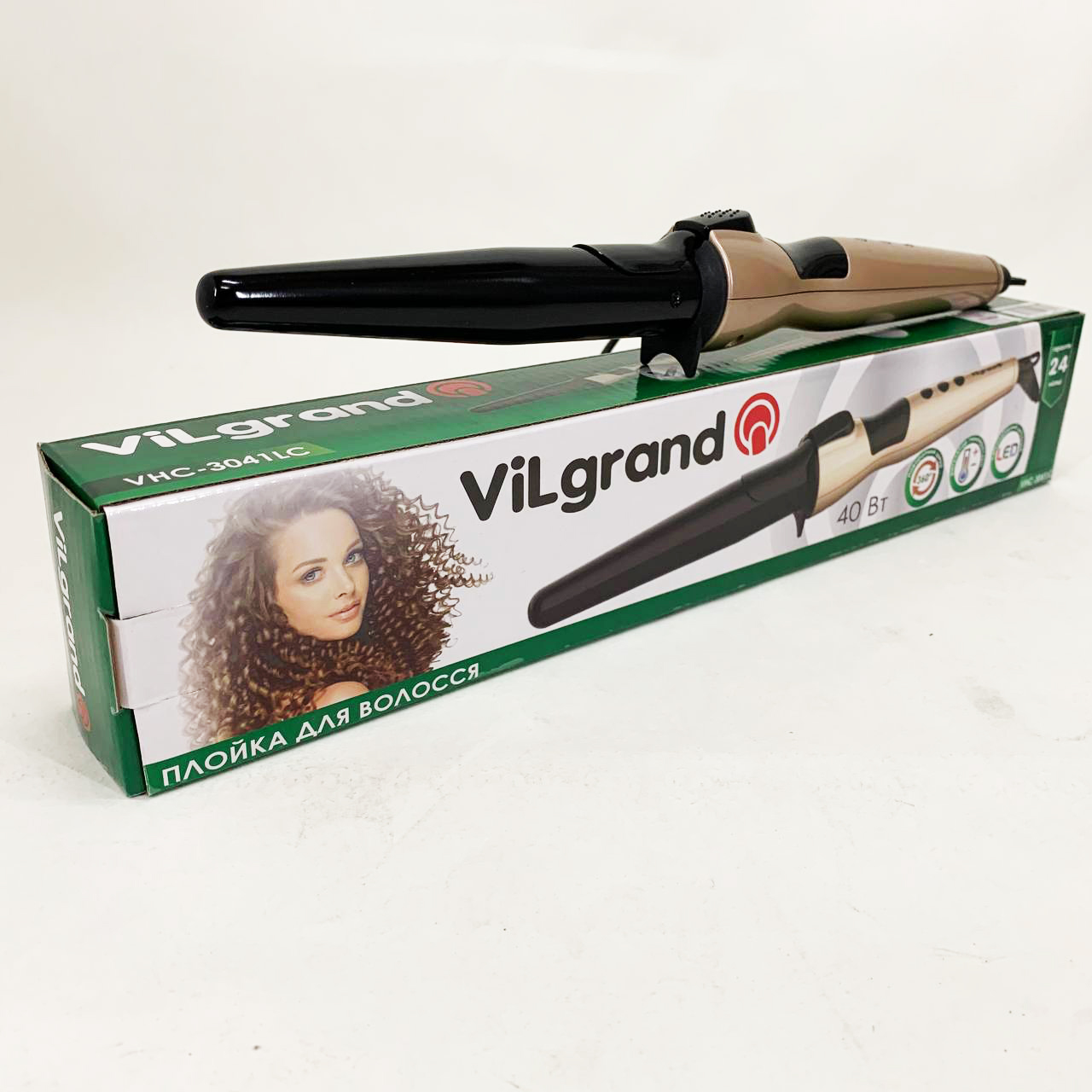 Плойка конусная ViLgrand VHC-3041LC. Цвет: золотой