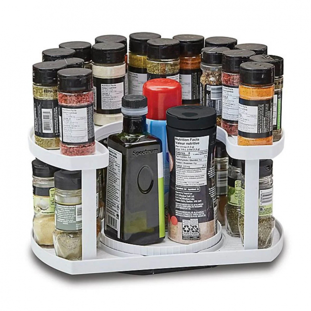Спецовница Spice Spinner Two-Tiered Spice Organizer, Поворотная подставка для специй, Карусель для специй