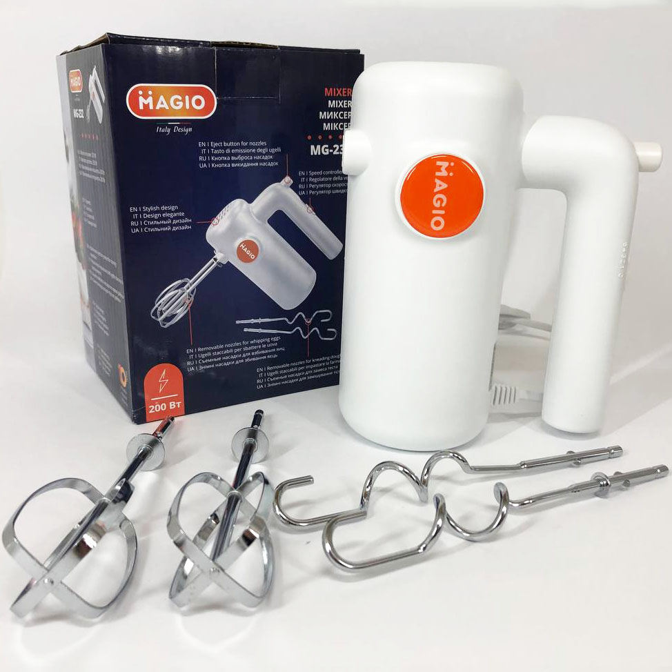 Миксер ручной MAGIO MG-232, Мощный миксер, Миксер блендер ручной, Бытовые миксеры , Хороший миксер