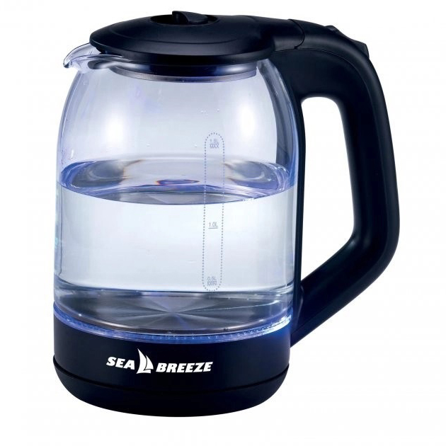 Чайник электрический SeaBreeze SB-014 1.8 л 1800 Вт, чайник прозрачный с подсветкой, электрочайник