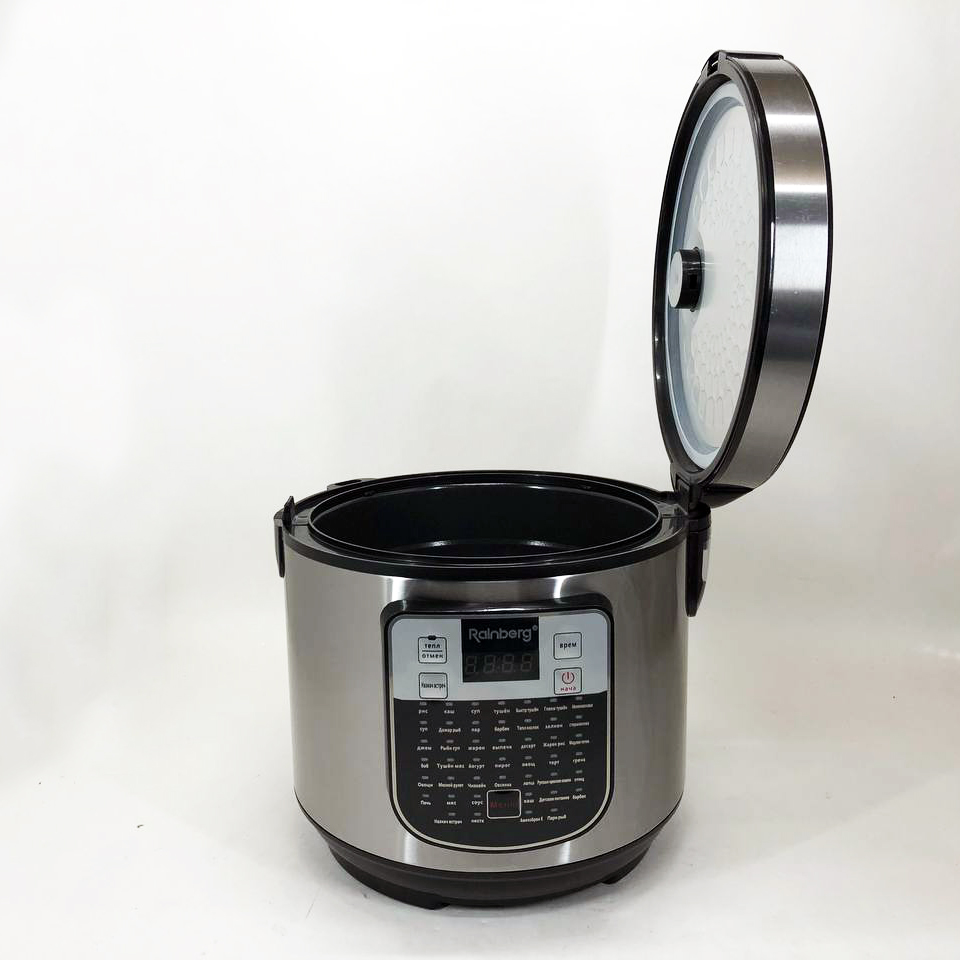 Мультиварка пароварка Rainberg RB-6209 45 программ 6 л 1000W, Сенсорная мультиварка рисоварка