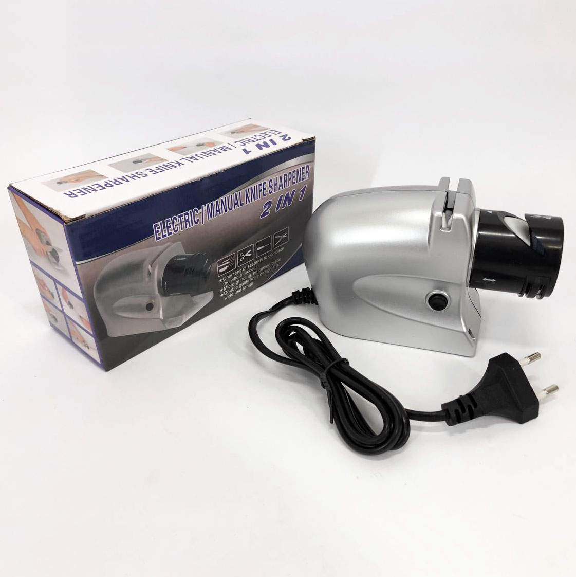 Электрическая точилка для ножей и ножниц ELECTRIC SHARPENER 220В, Электронная точилка для заточки ножей