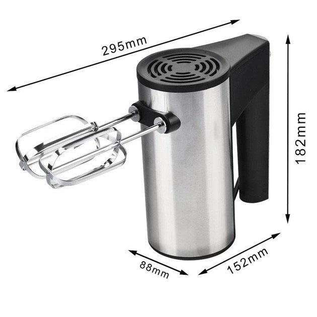Миксер ручной DOMOTEC R6629A, 800W, 5 скоростей, с двумя насадками