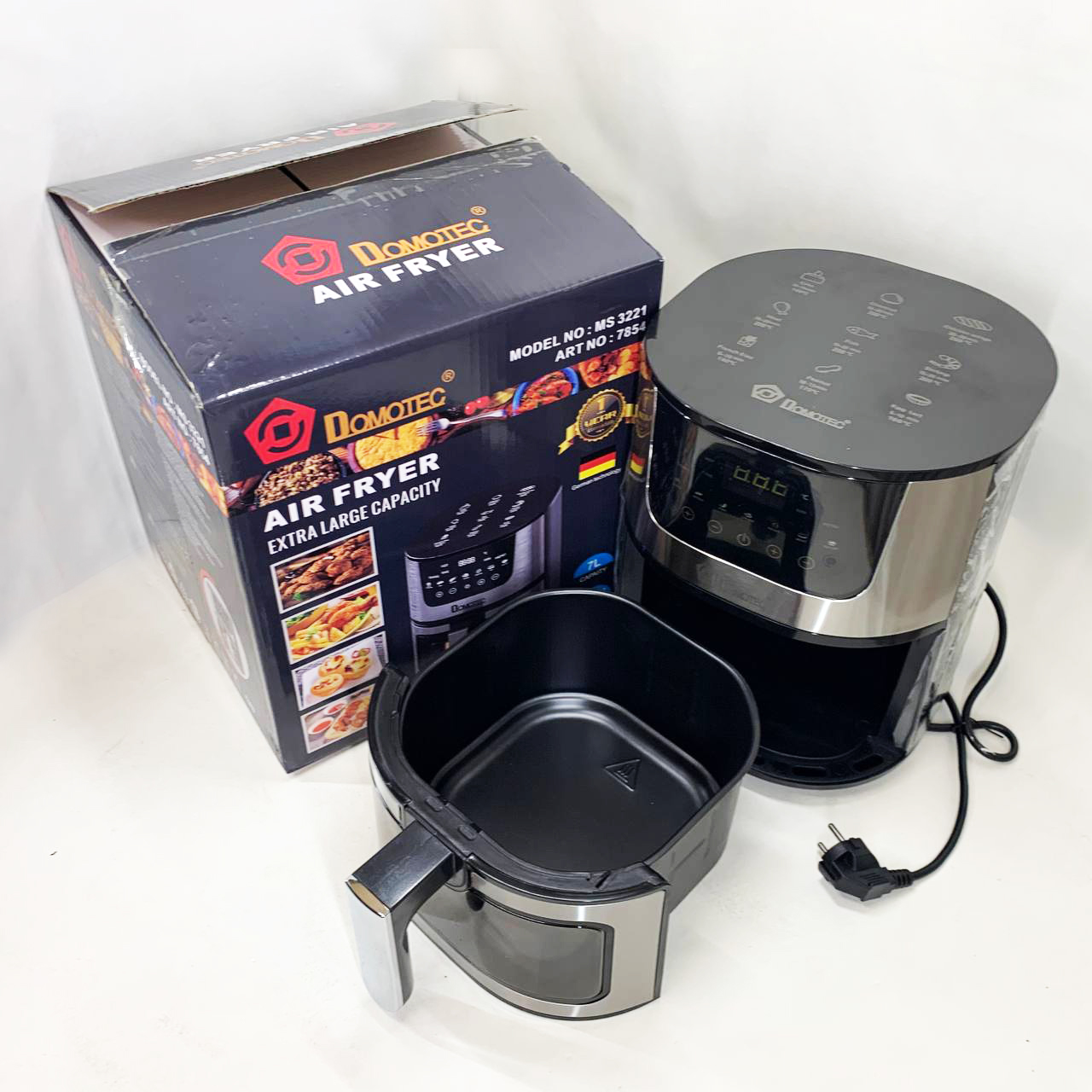 Аэрофритюрница для жарки без масла Domotec MS-3221 3500W 7 л