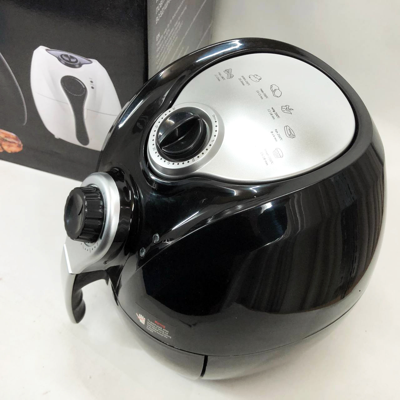 Аэрофритюрница Мультипечь Аэрогриль Domotec MS-3220 1300 Вт 4,5 л Безмасляная с Таймером. Цвет: черный