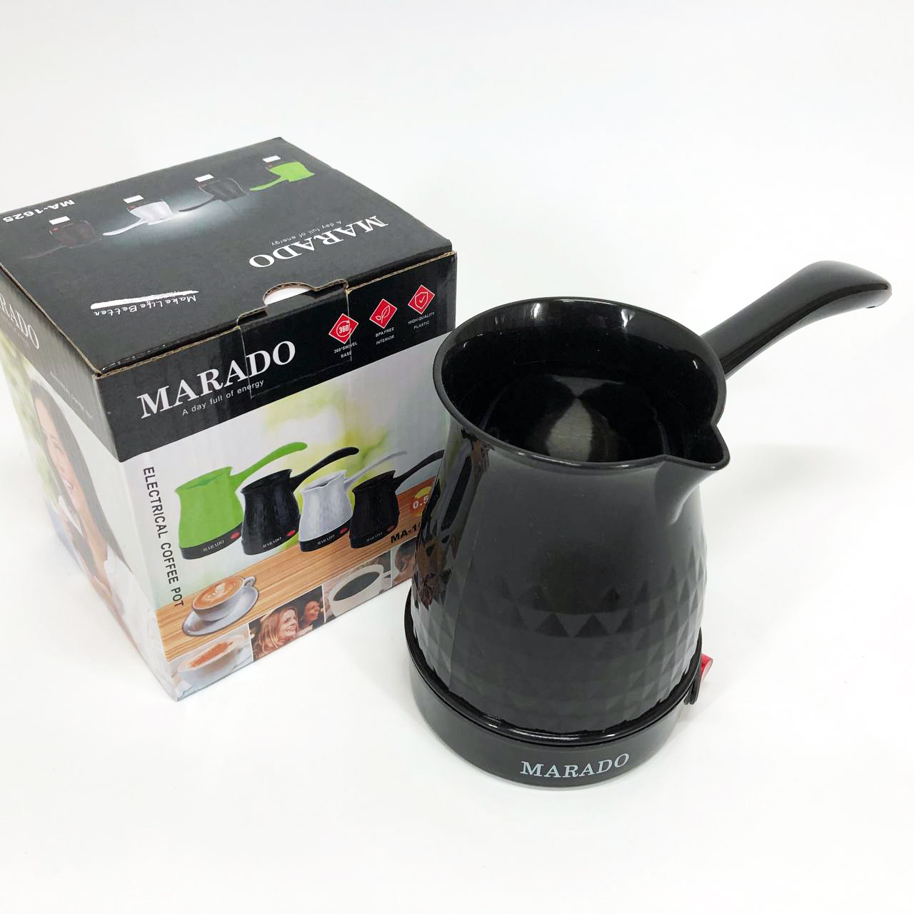 Электрическая турка для кофе Marado MA-1625, Турка для заварного кофе для приготовлени кофе. Цвет: черный
