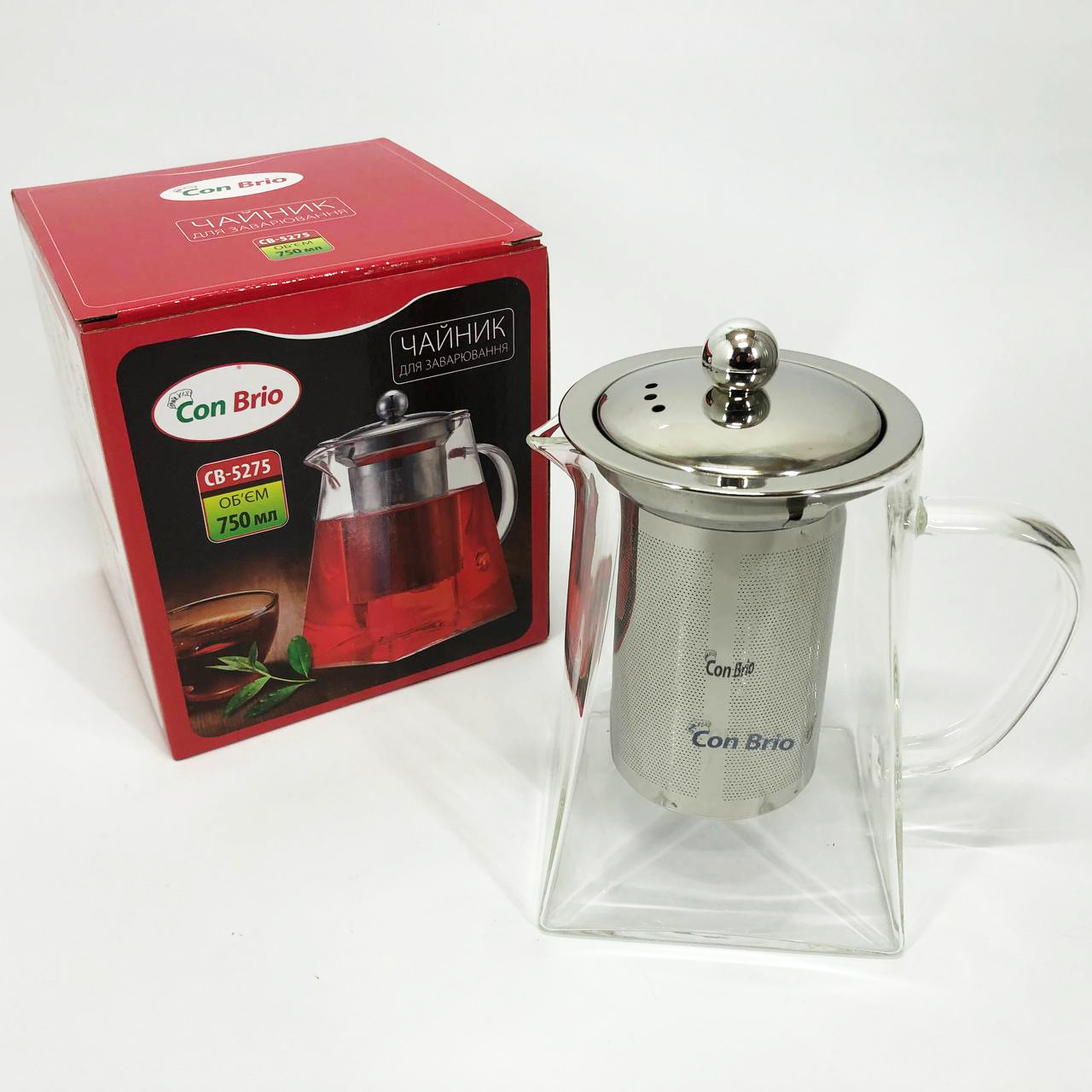 Чайник заварочный Con Brio CB-5275 750 мл, Заварники для чая и кофе, Чайник заварник, Красивый заварник