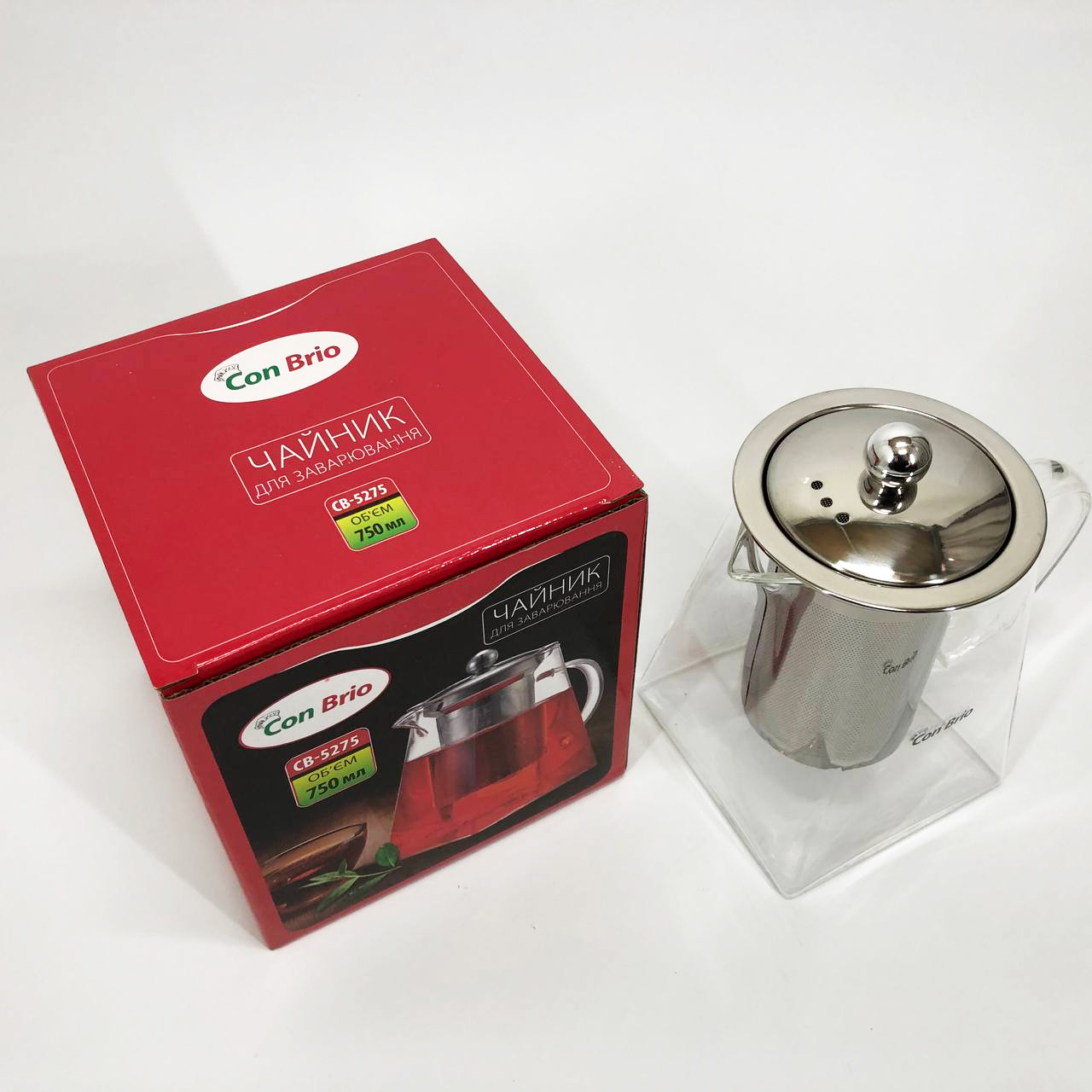 Чайник заварочный Con Brio CB-5275 750 мл, Заварники для чая и кофе, Чайник заварник, Красивый заварник