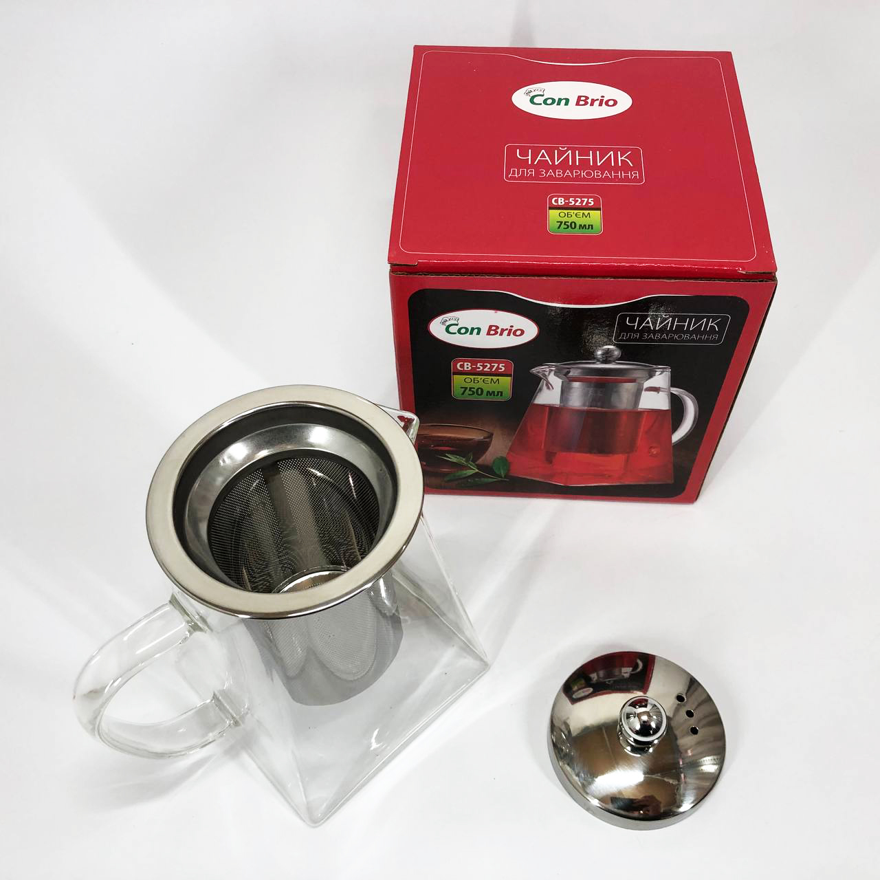 Чайник заварочный Con Brio CB-5275 750 мл, Заварники для чая и кофе, Чайник заварник, Красивый заварник