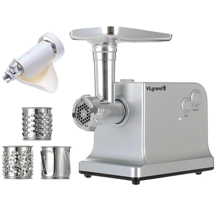 Мясорубка VILgrand V221-PMG. Цвет: серебряный