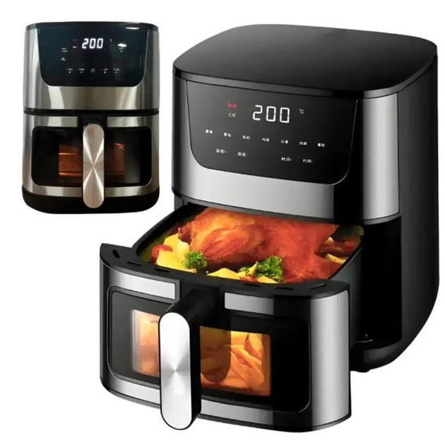 Аэрогриль Rainberg RB-2268 4200W аэрофритюрница безмасляная без масла с регулировкой температуры 8 л