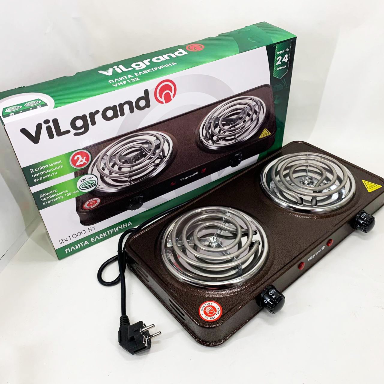 Настольная плита ViLgrand VHP132. Цвет: коричневый
