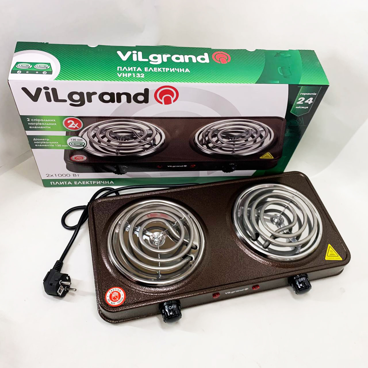Настольная плита ViLgrand VHP132. Цвет: коричневый