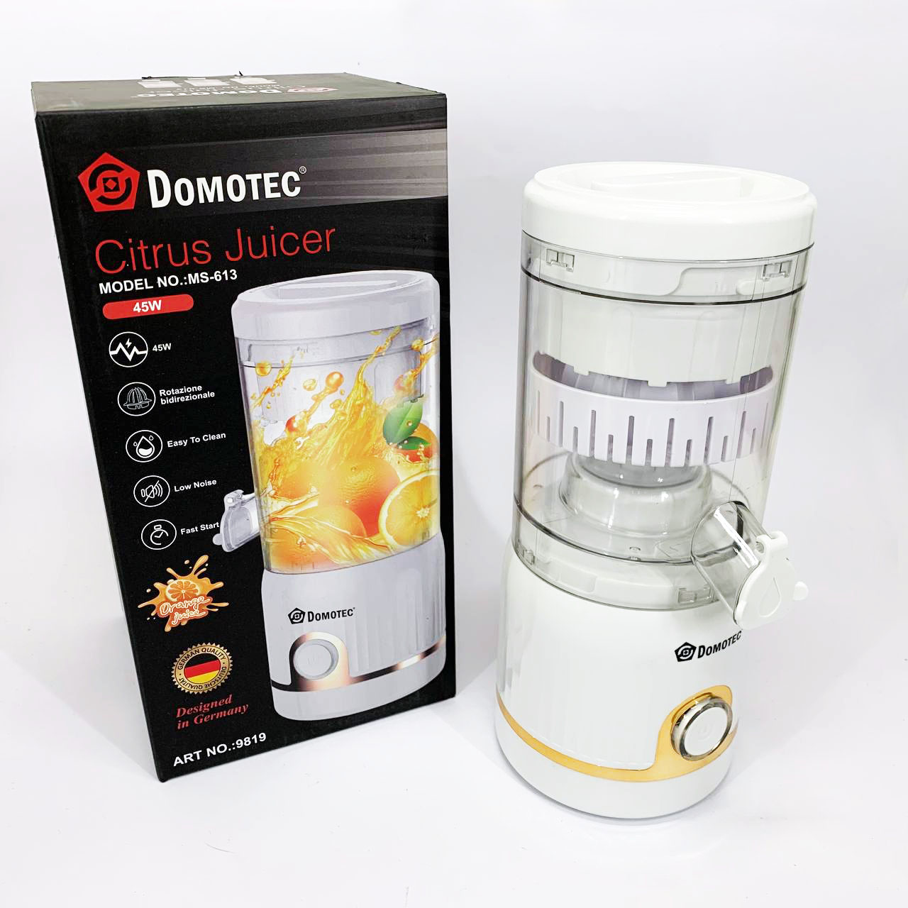 Соковыжималка для цитрусовых Domotec MS-613 250мл. Цвет: белый