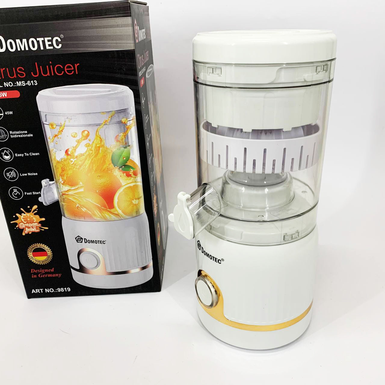 Соковыжималка для цитрусовых Domotec MS-613 250мл. Цвет: белый