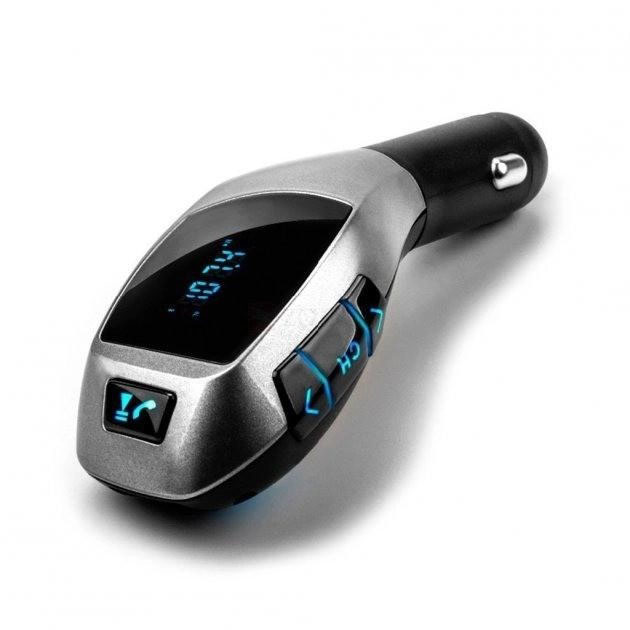 Автомобильный bluetooth fm модулятор X5 ВТ для автомагнитолы, mp3 / фм трансмиттер с дисплеем