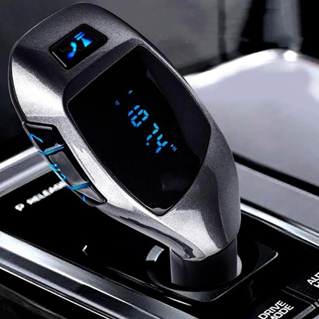 Автомобильный bluetooth fm модулятор X5 ВТ для автомагнитолы, mp3 / фм трансмиттер с дисплеем