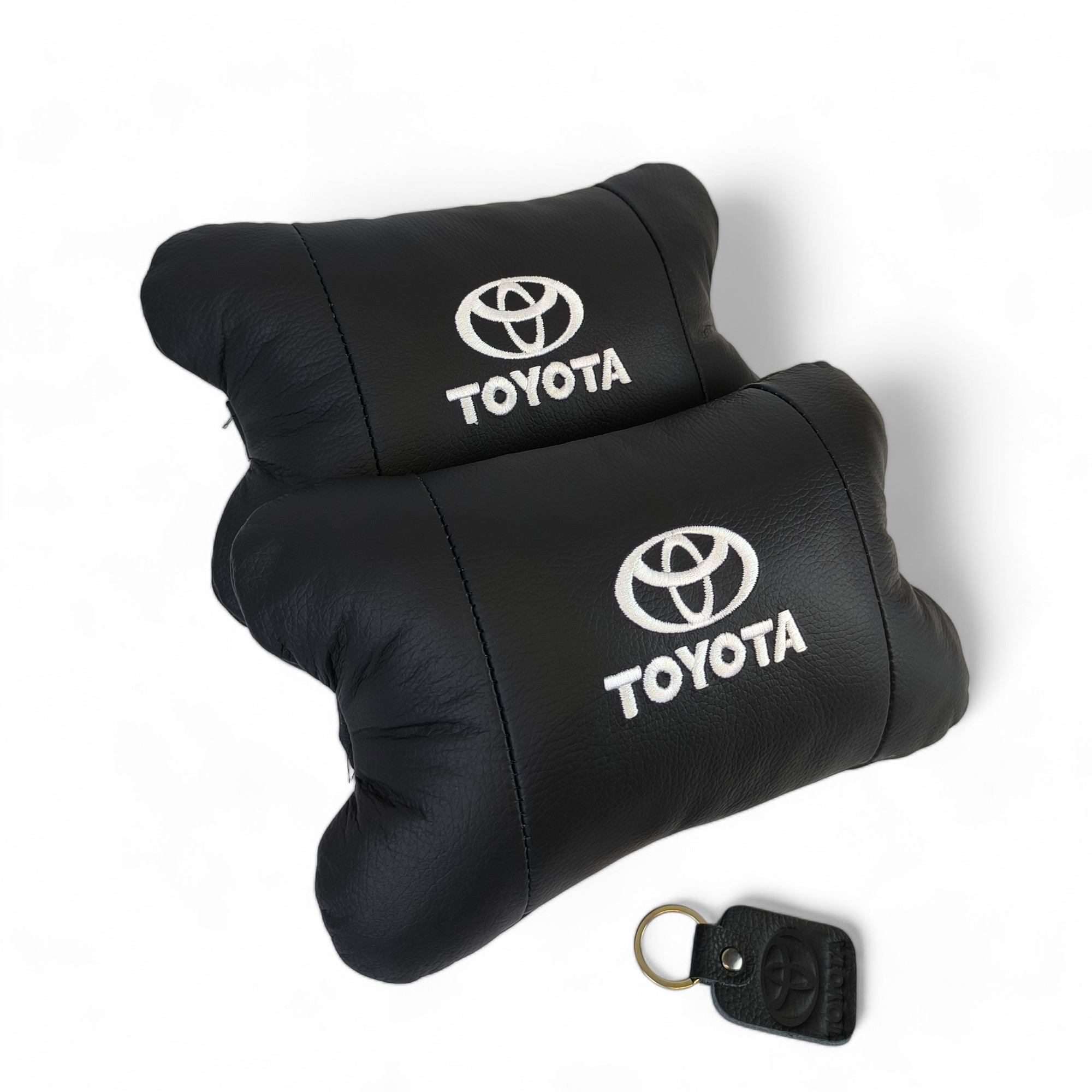 Подушки на подголовник Toyota 2шт, Набор подушек в авто Тойота, Автомобильная подушка Тойота