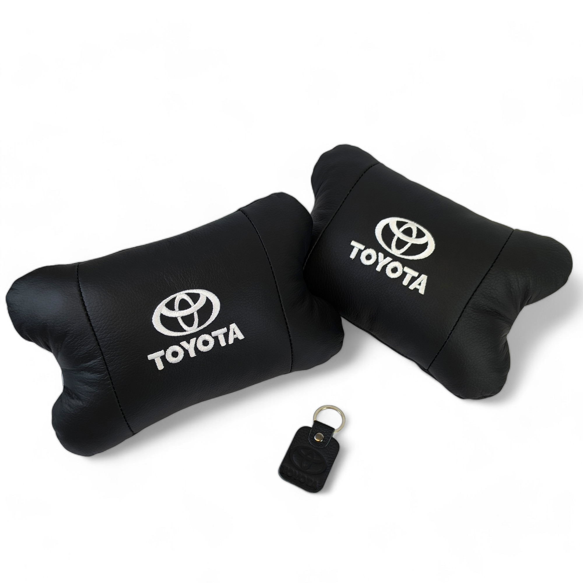Подушки на подголовник Toyota 2шт, Набор подушек в авто Тойота, Автомобильная подушка Тойота