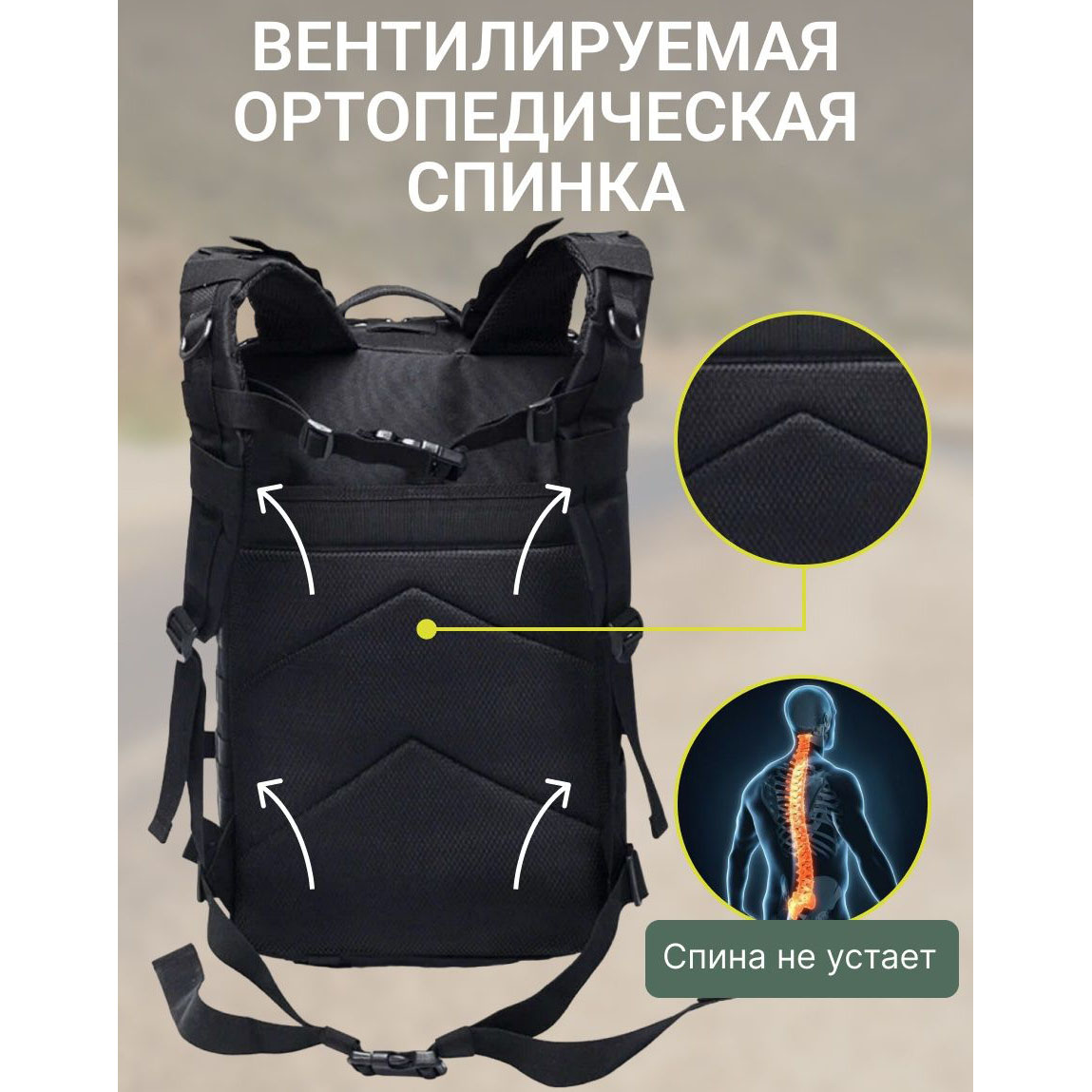 Армейский вещевой походный рюкзак, Штурмовой Рюкзак, Рюкзак для выживания, Тактический рюкзак военный