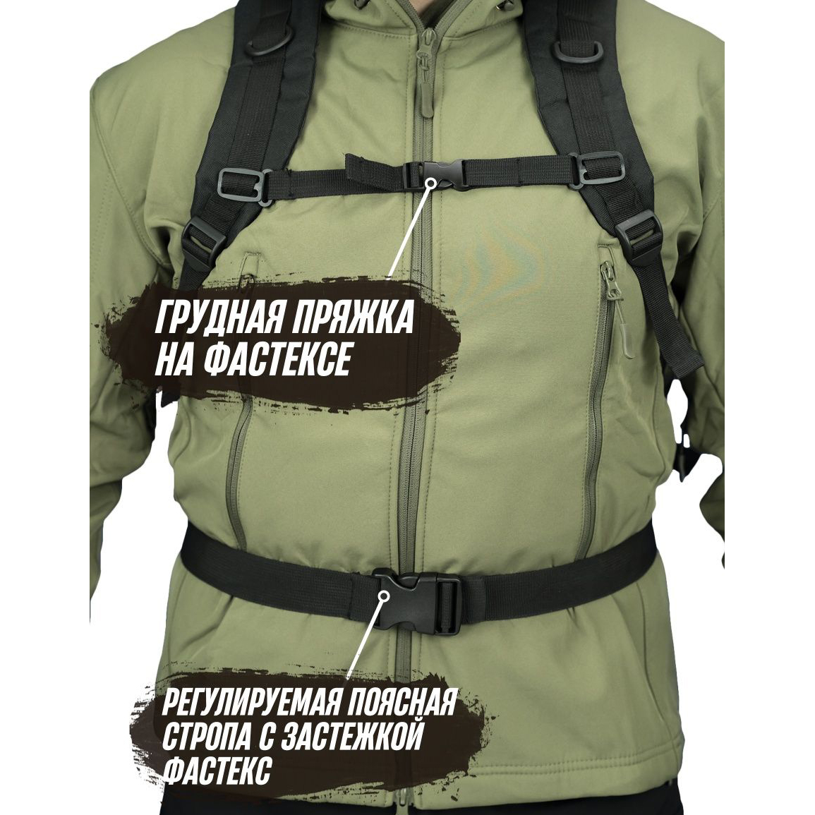 Рюкзак военный тактический для похода, Военный тактический рюкзак туристический, Штурмовой военный