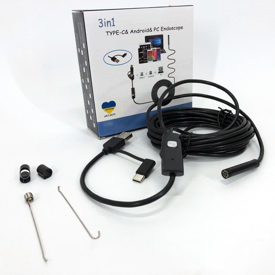 Эндоскоп профессиональный Usb Android Эндоскоп для смартфона Эндоскоп камера гибкий android