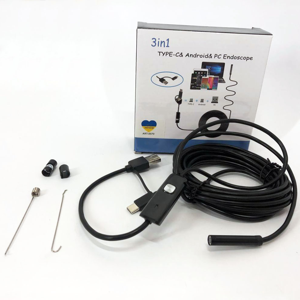 Эндоскоп профессиональный Usb Android Эндоскоп для смартфона Эндоскоп камера гибкий android