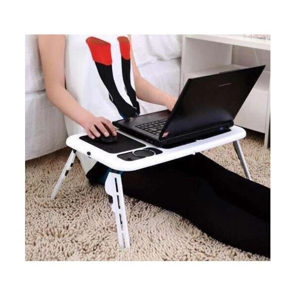 Подставка для ноута охлаждающая LD-09 E-Table Подставка для ноутбука с противоскользящим покрытием